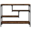 vidaXL Tavolo Consolle Rovere Fumo 100x30x75 cm Legno Multistrato