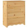 vidaXL Cassettiera con cassetto Drammen Rovere 76,5 x 40 x 91 cm