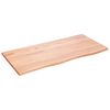 vidaXL Piano Tavolo Marrone Chiaro 100x50x2cm Rovere Massello Trattato
