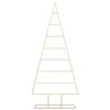 vidaXL Albero di Natale Decorativo in Metallo Nero 180 cm