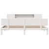 vidaXL Giroletto con Libreria senza Materasso 180x200 cm in Legno Pino