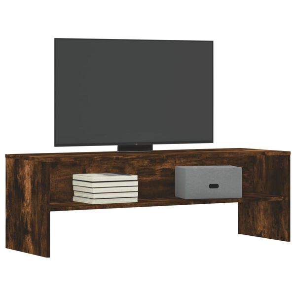 vidaXL Mobile TV Rovere Fumo 120x40x40 cm in Legno Multistrato