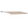vidaXL Tettuccio Elettrico Retrattile Beige e Bianco 4,5 &times; 3 m
