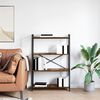 vidaXL Libreria Rovere fum&eacute; 80 x 30 x 120 cm Legno multistrato