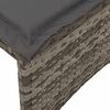 vidaXL Set Divani da Giardino 4 pz con Cuscini in Polyrattan Grigio