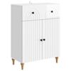 vidaXL Credenza Bianco Lucido 66 x 34,5 x 90 cm Legno ingegnerizzato