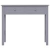 vidaXL Tavolo Consolle Grigio 90x30x77 cm in Legno