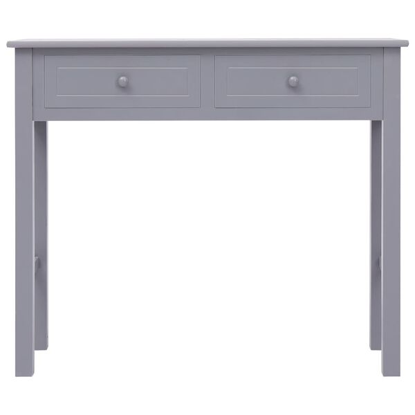 vidaXL Tavolo Consolle Grigio 90x30x77 cm in Legno