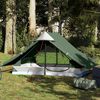 vidaXL Tenda da Campeggio per 2 Persone Verde Impermeabile