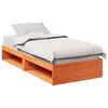 vidaXL Dormeuse senza Materasso Marrone Cera 80x200 cm Legno di Pino