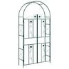 vidaXL Arco da Giardino Verde 115 x 37 x 226 cm Acciaio