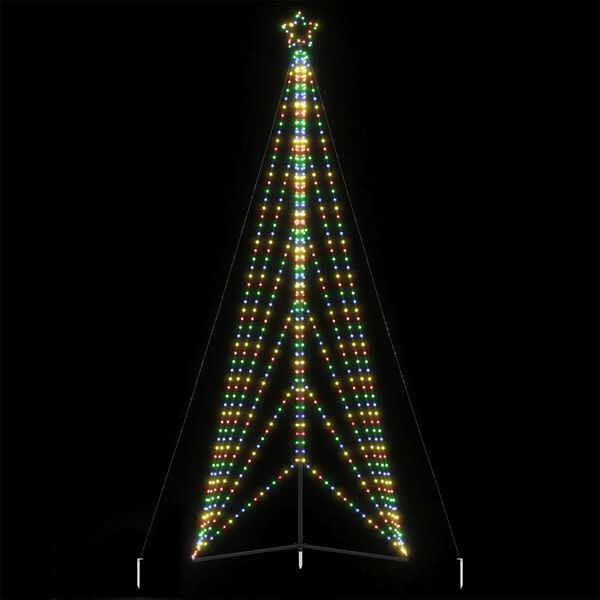 vidaXL Albero di Natale a LED 861 LED Colorato 478 cm