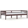 vidaXL Giroletto senza Materasso Marrone Scuro 90x200 cm Legno Pino