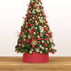 vidaXL Gonna per Albero di Natale Rossa &Oslash;54x19,5 cm