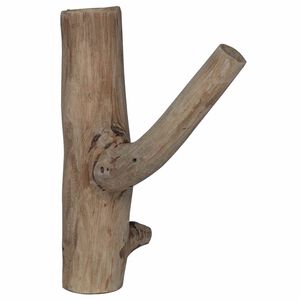 vidaXL Gancio Marrone 4 x 4 x 14 cm Legno Recuperato Massello