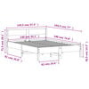 vidaXL Letto senza Materasso 140x190 cm in Legno Massello di Pino