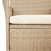 vidaXL Set da Pranzo da Giardino 5 pz con Cuscini Beige in Polyrattan