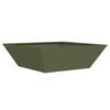 vidaXL Vaso da giardino 5 pcs Verde oliva 50 x 50 x 15 cm