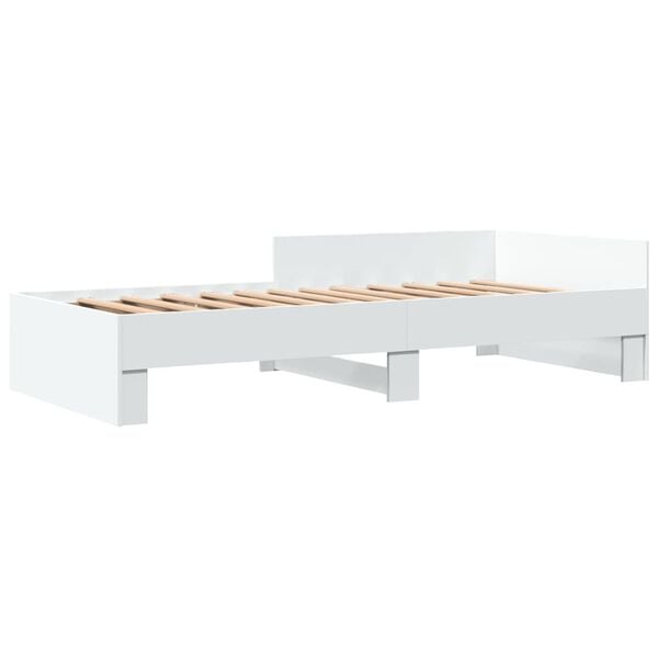 vidaXL Giroletto Bianco 90x200 cm in Legno Multistrato