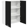 vidaXL Armadio pensile Rovere Nero 80 x 31 x 100 cm Legno multistrato