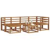vidaXL Set di divani da esterno 7 pcs Naturale