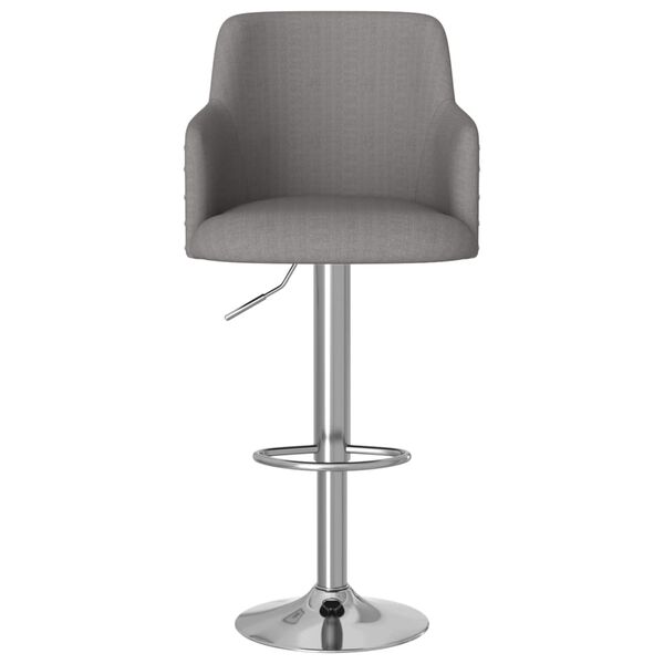 vidaXL Sgabelli da Bar 2 pz Grigio Scuro in Tessuto
