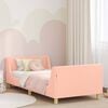 vidaXL Struttura letto bambini con testata Rosa 90 x 200 cm