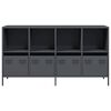 vidaXL Credenza Antracite 135x39x73,5 cm in Acciaio Laminato a Freddo