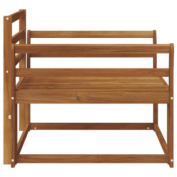 vidaXL Divano centrale per esterno Legno di Acacia Massello Naturale