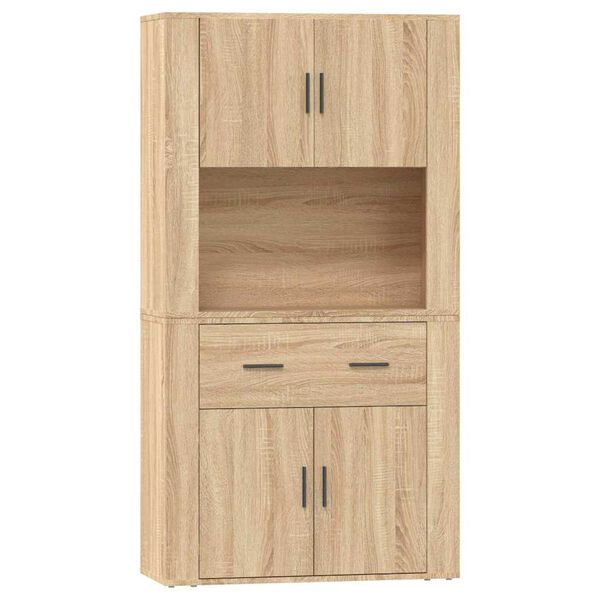 vidaXL Credenza Rovere Sonoma in Legno Multistrato