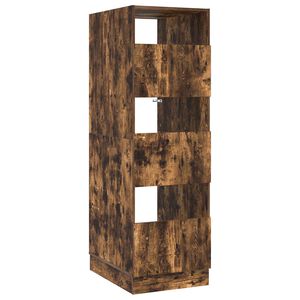 vidaXL Mobile da lavanderia con porta Rovere fum&eacute; 50 x 68 x 162 cm