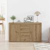 vidaXL Credenza Rovere artigianale 120 x 36 x 69 cm Legno multistrato