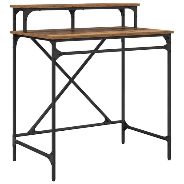 vidaXL Scrivania Legno vecchio 80 x 50 x 90 cm Legno multistrato