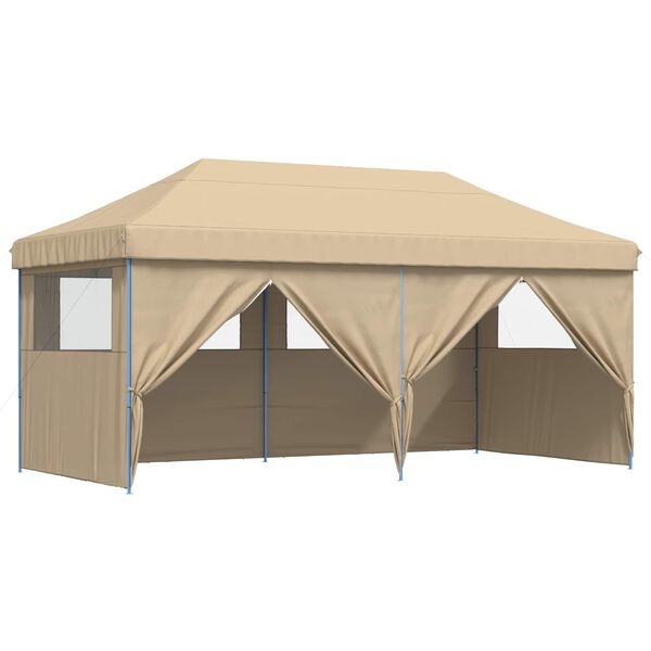 vidaXL Tenda Party Beige 292 x 580 x 315 cm Tessuto Oxford