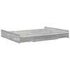 vidaXL Struttura letto con contenitore Grigio Sonoma 140 x 190 cm