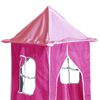 vidaXL Letto a Soppalco con Torre Bambini Rosa 80x200cm Massello Pino