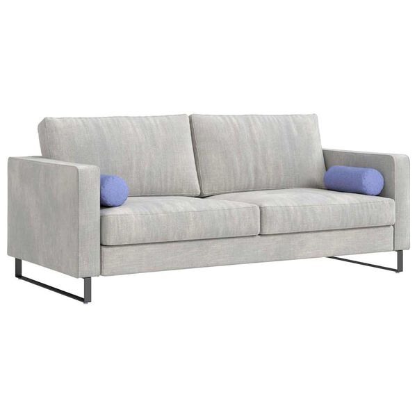 vidaXL Cuscini a rullo 2 pcs Blu jeans &Oslash; 15 x 40 cm Tessuto