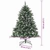 vidaXL Albero di Natale artificiale con 150 LED Verde 85 x 85 x 120 cm