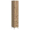 vidaXL Set di armadi 2 pcs Rovere Artigianale 34,5 x 34,5 x 90 cm
