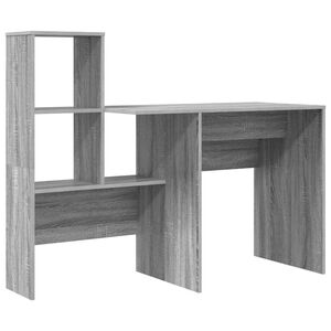 vidaXL Scrivania Grigio Sonoma Legno ingegnerizzato