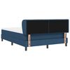 vidaXL Letto a molle con materasso Blu 140 x 190 cm Tessuto