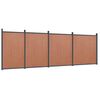 vidaXL Pannello di Recinzione Marrone 699x186 cm in WPC