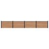 vidaXL Pannello di Recinzione 4 pcs WPC e Alluminio Marrone