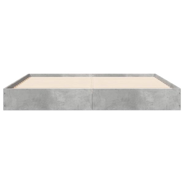 vidaXL Giroletto Grigio Cemento 120x190 cm in Legno Multistrato