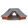 vidaXL Tenda Tipi Familiare Tipi Grigio e arancione 680 x 430 x 270 cm
