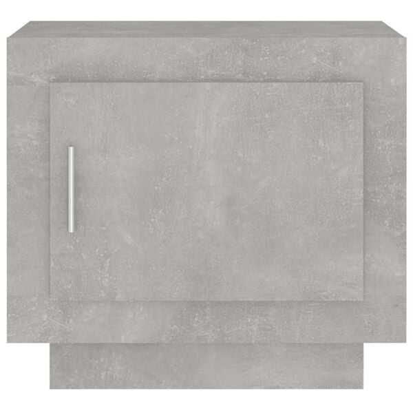 vidaXL Tavolino Salotto Grigio Cemento 51x50x45 cm Legno Multistrato