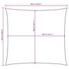 vidaXL Vela Parasole in Tela Oxford Quadrata 5x5 m Antracite