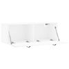 vidaXL Mobile a Parete Bianco 100x36,5x35 cm in Legno Multistrato