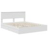 vidaXL Letto con Contenitore Bianco 160 x 200 cm Legno multistrato