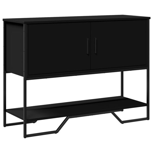 vidaXL Tavolo Consolle Nero 100x35x74,5 cm in Truciolato